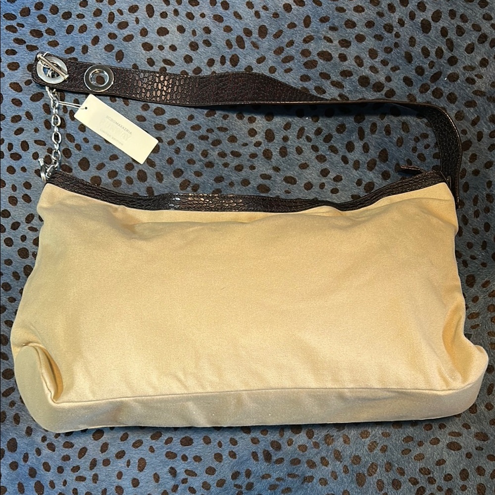 NEVER WORN BCBGRUNWAY XL Taupe Canvas Bag
